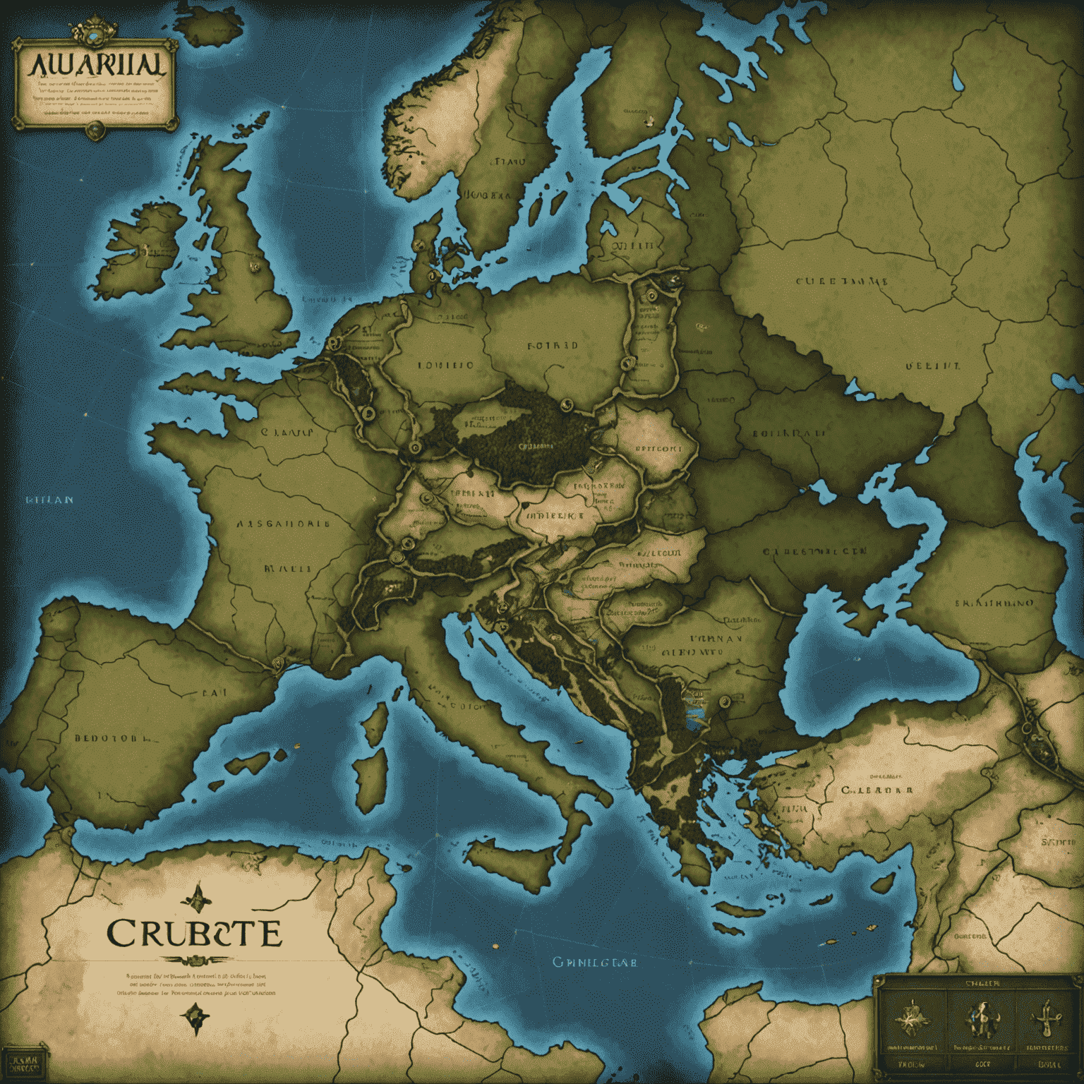 A map-based strategy game set in pre-World War I Europe